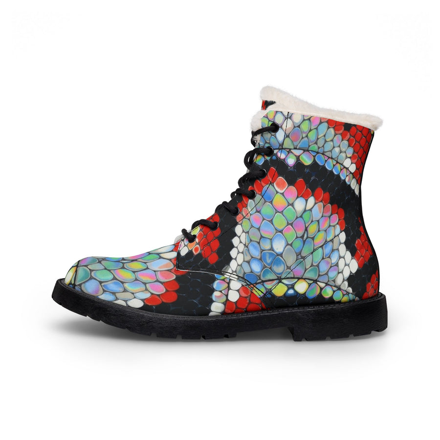 Women's Colorful Snakeskin Boots