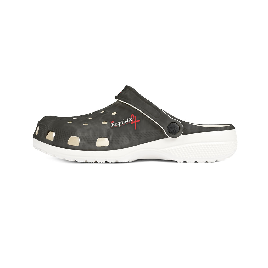 Black Marbled EVA Foam Clogs