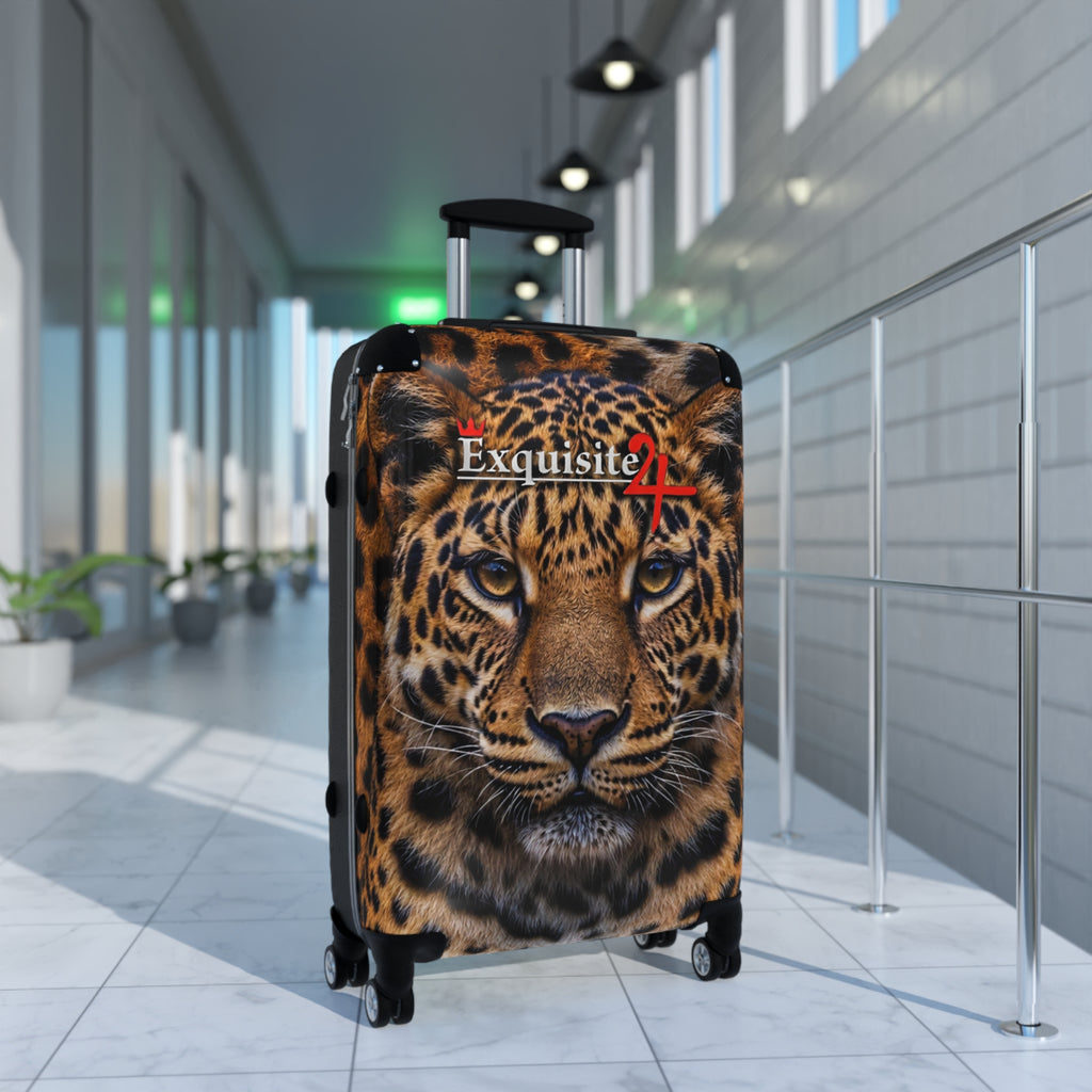 Leopard Face Carry-On Suitcase — Exquisite 24 Travel Luggage