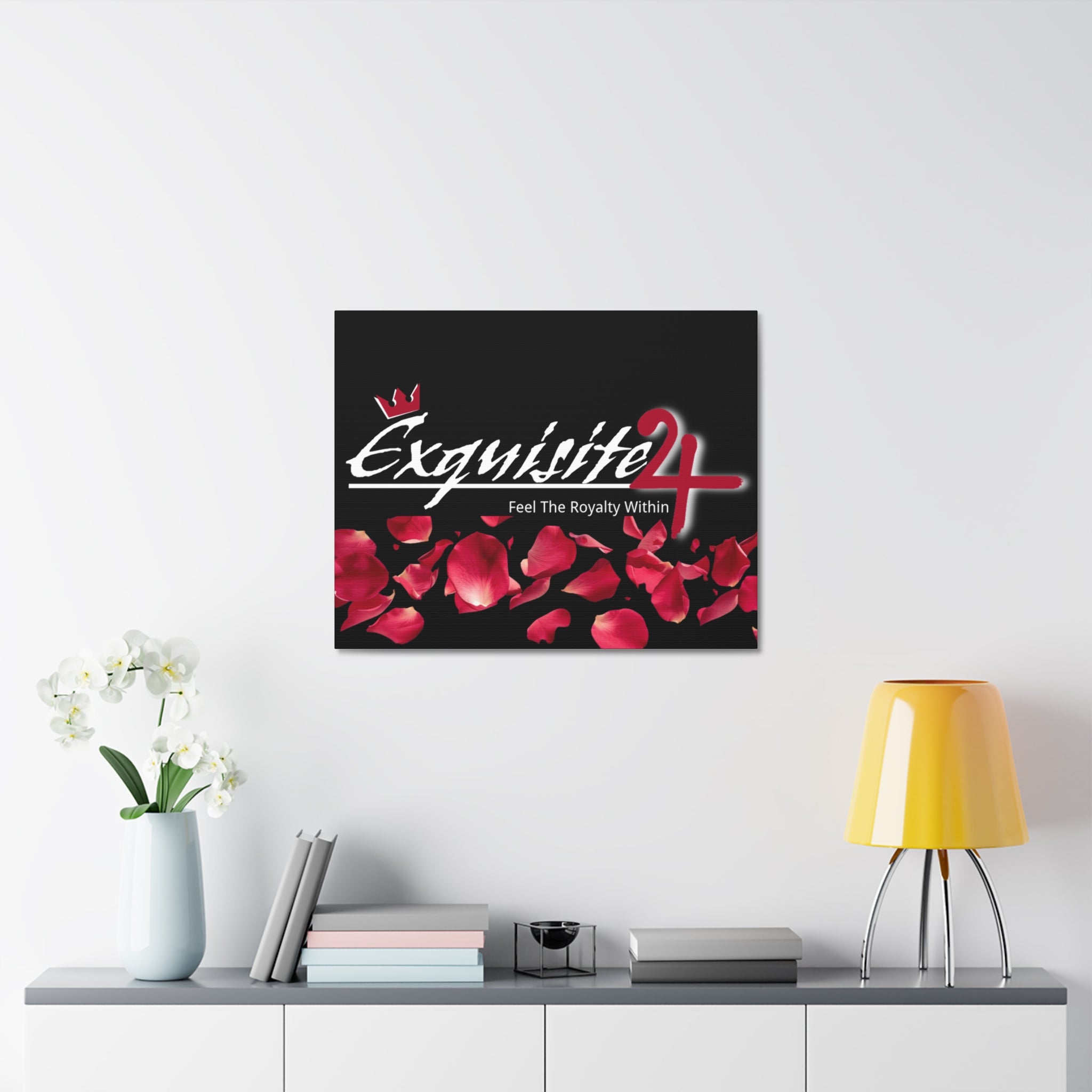 Exquisite 24 Rose Petals Stretched Canvas