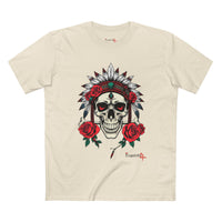 Rose Warrior Skull Graphic Tee