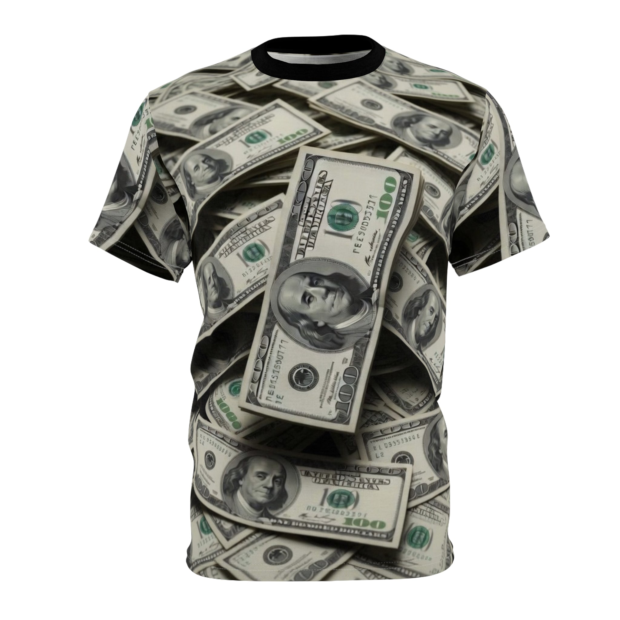 All-Over Money Print Tee — Cash Pattern Graphic Shirt