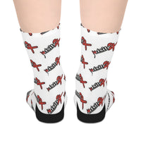 Exquisite 24 Logo White Mid-Length Socks