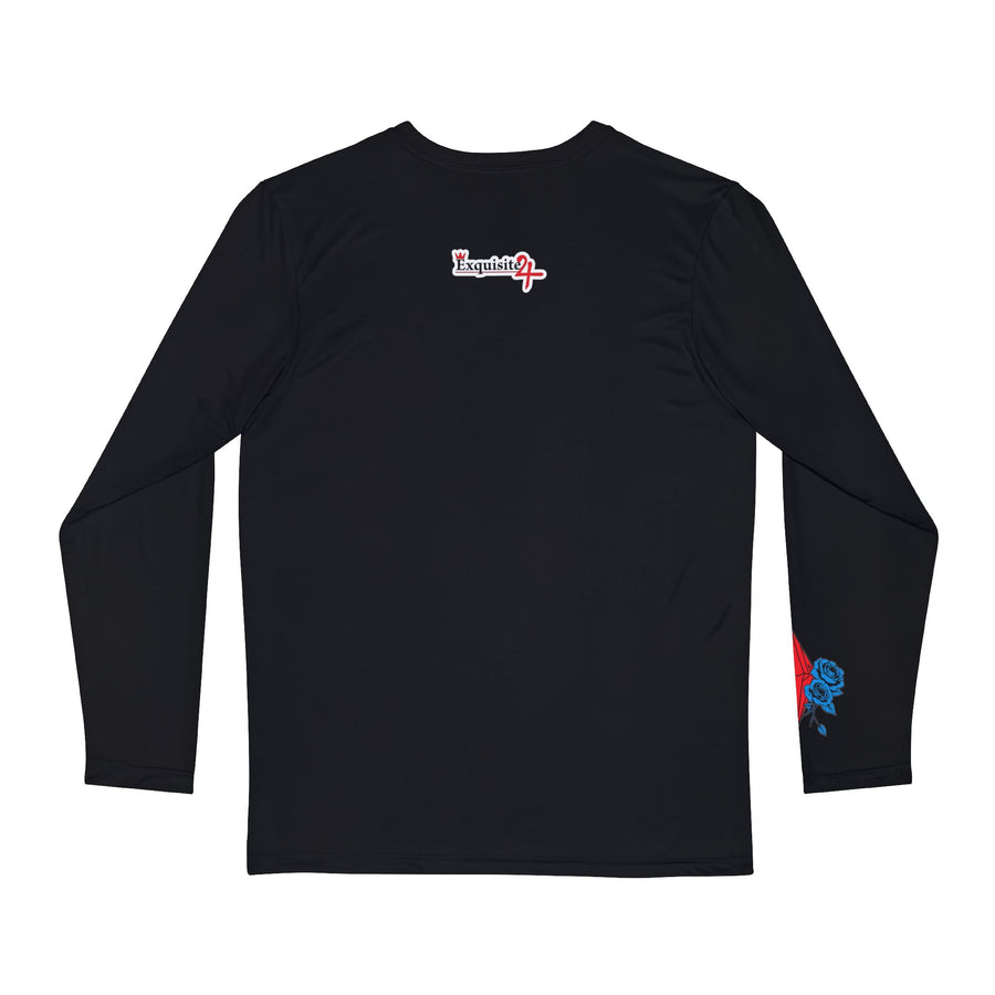 Men's 'Street Royalty Est. 2026' Blue Mask Long Sleeve Shirt