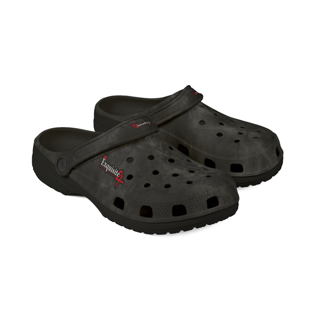 Black Marbled EVA Foam Clogs
