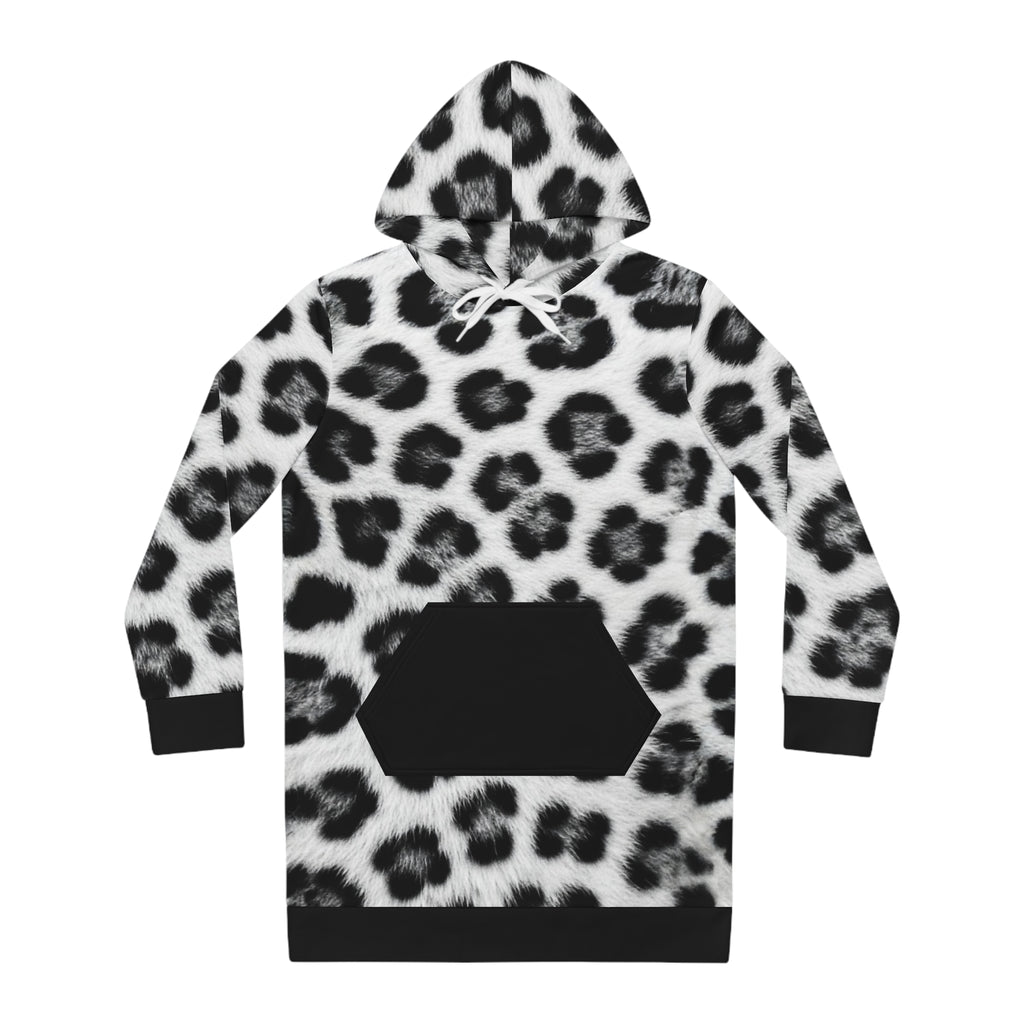 Leopard Print Hoodie Dress