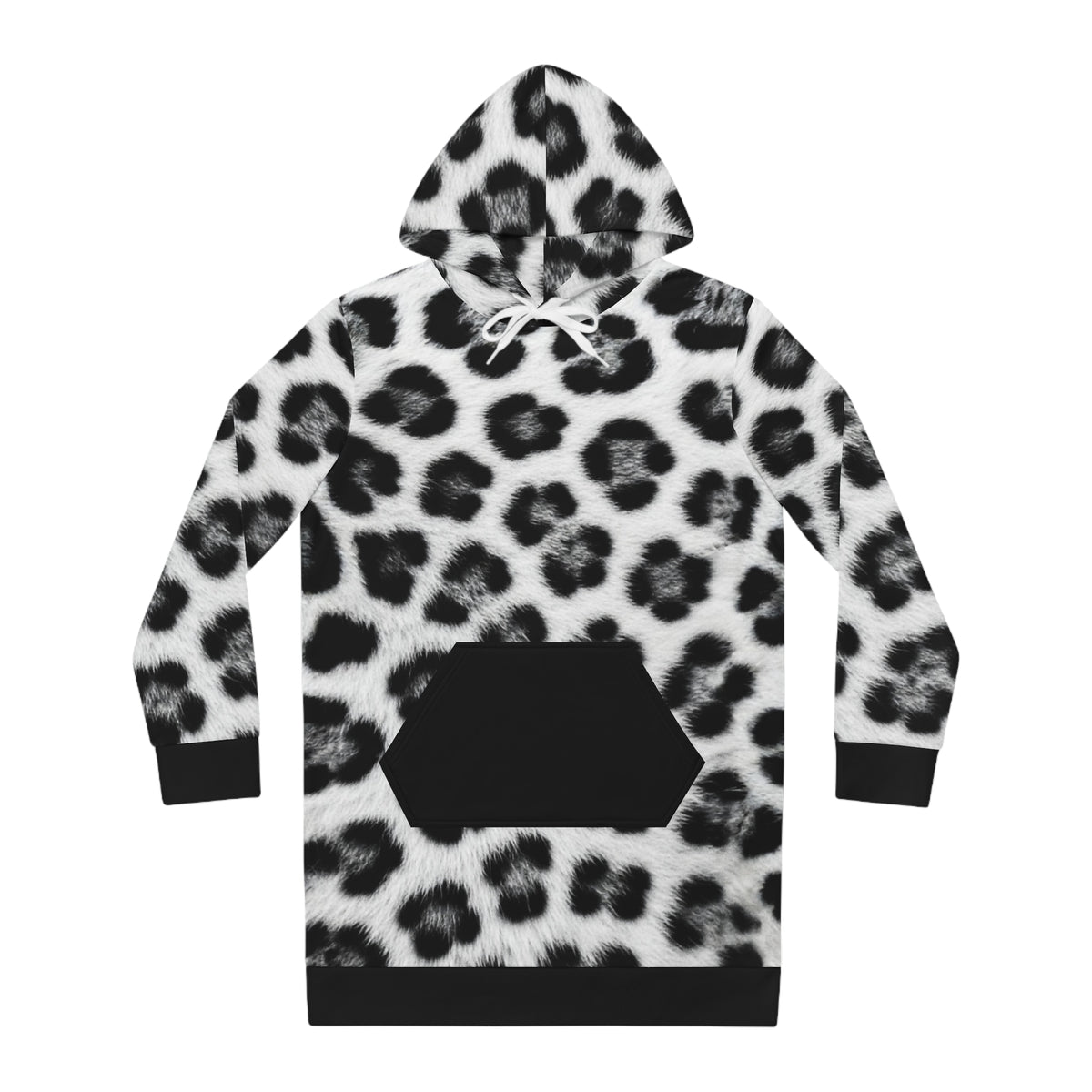 Leopard Print Hoodie Dress
