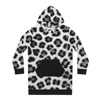 Leopard Print Hoodie Dress