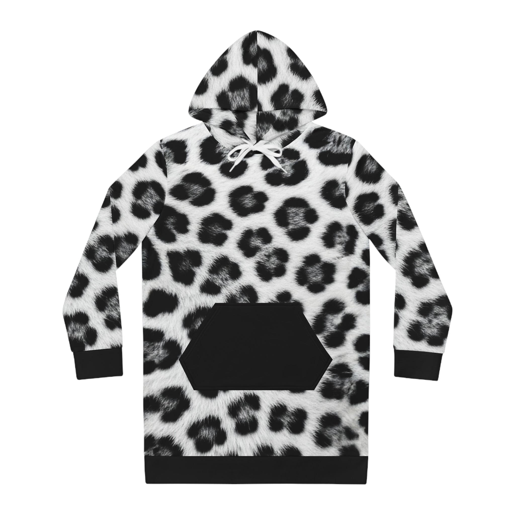 Leopard Print Hoodie Dress