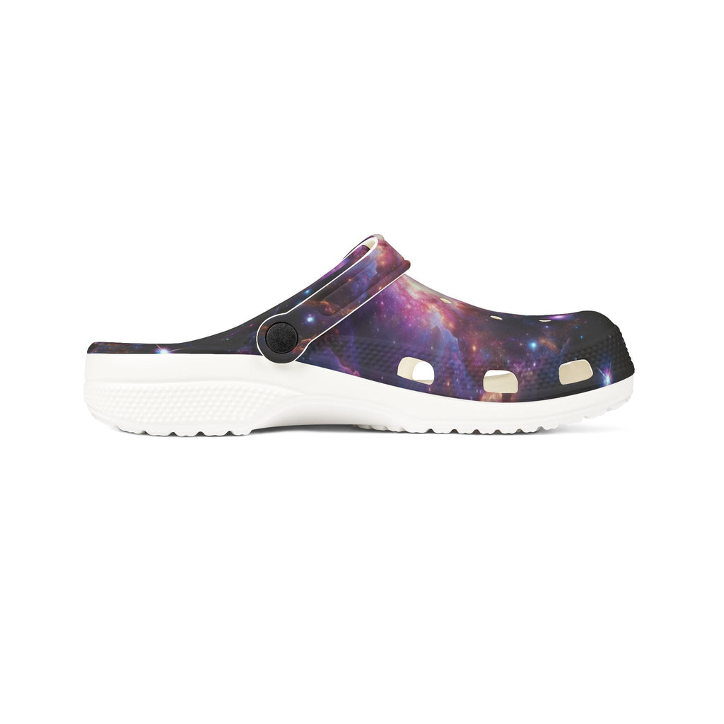 Galaxy Print Clogs — EVA Foam Rubber Slip-On Shoes