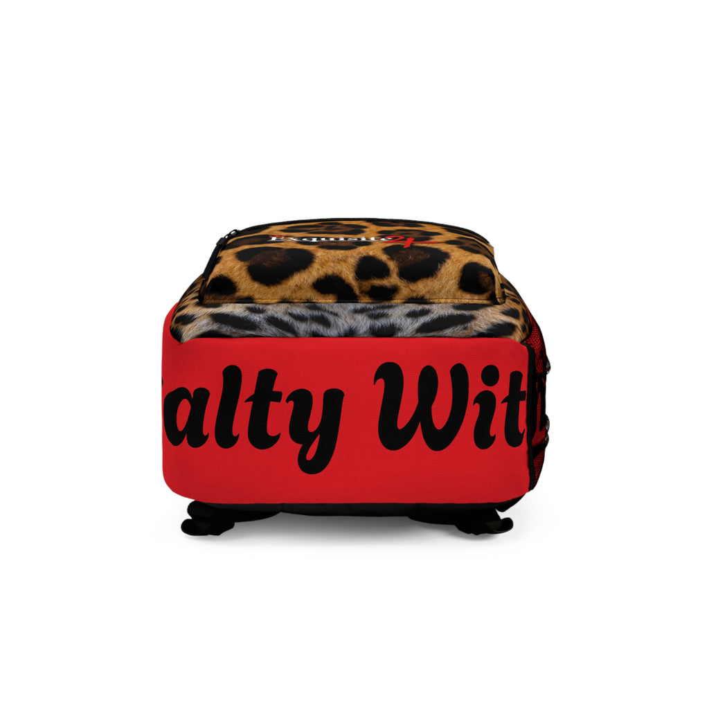 Exquisite 24 Leopard Gaze Backpack — Bold Animal Print School & Travel Bag