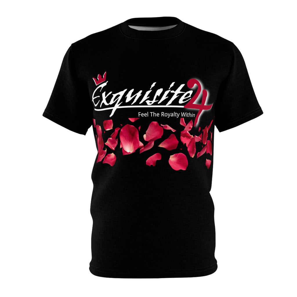 Exquisite 24 Rose Petals Graphic Tee — "Feel The Royalty Within"
