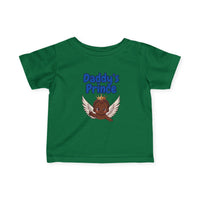 Infant Tee — "Daddy's Prince" Baby T‑Shirt with Crowned Angel Design