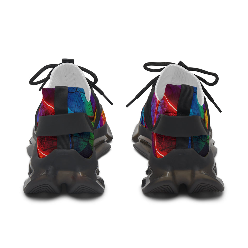Women’s Mesh Sneakers — Vibrant Stained-Glass Athletic Shoes