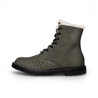 Women's Gray Quilt Print Boots