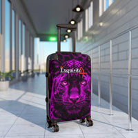 Purple Leopard Suitcase