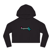 Cropped Hoodie — Exquisite 24 Pink Masked Character Graphic