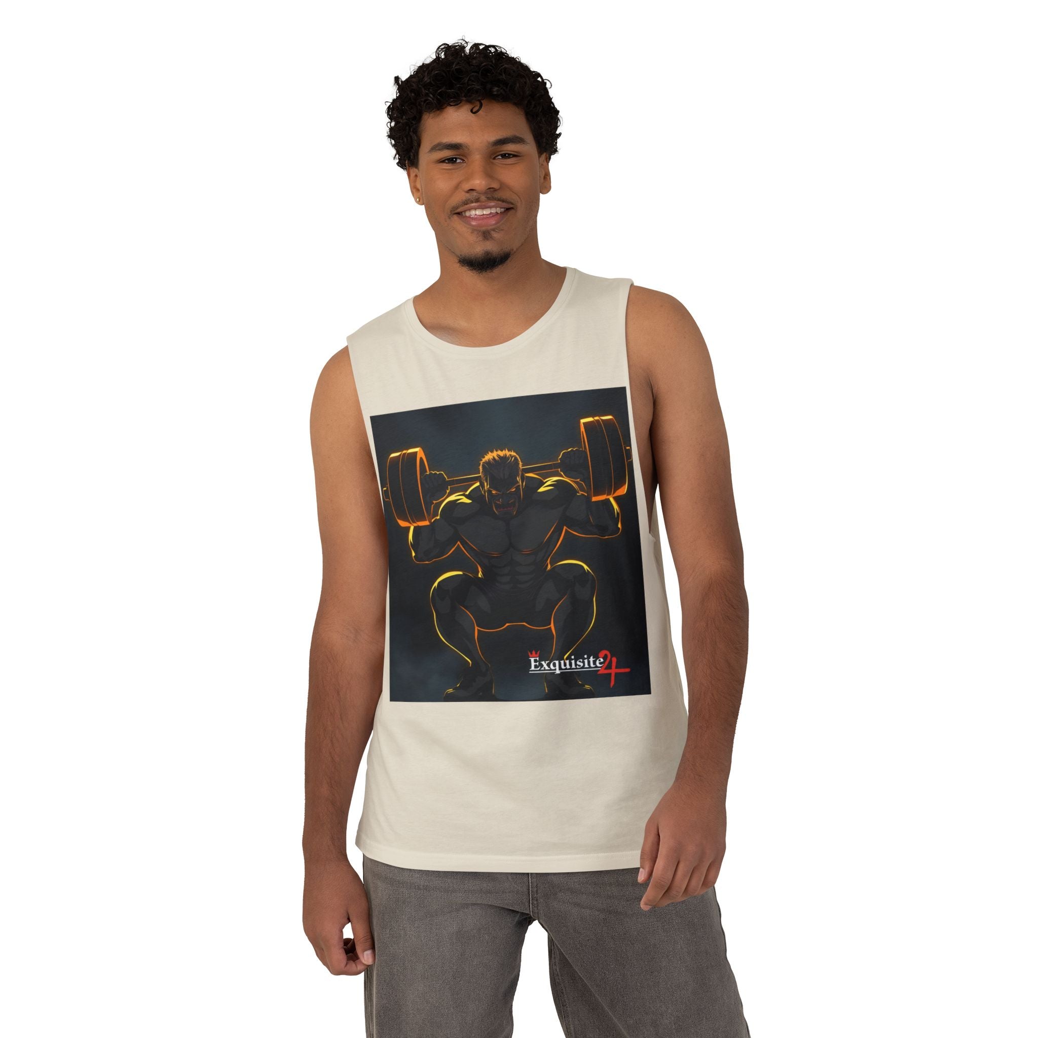 'Champions Are Made in the Gym' Weightlifting Graphic Tank