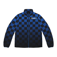 Blue Checkerboard Puffer Jacket