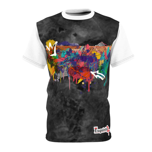 Abstract Paint Splash Tee — Colorful Graffiti Graphic T-Shirt