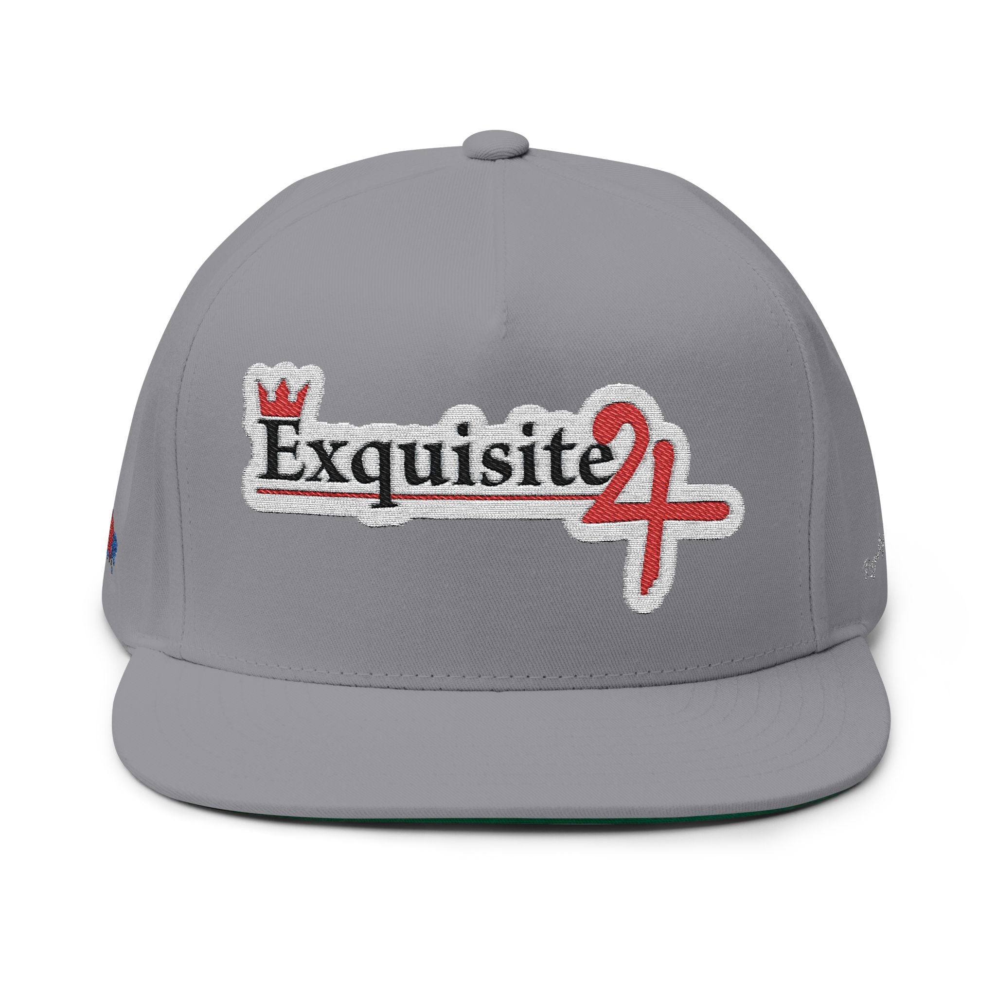 Classic Exquisite 24 Embroidered Flat Bill Cap