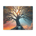 Tree of Light Stretched Canvas Wall Art – Inspirational Fantasy Landscape