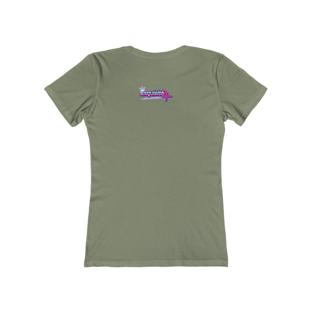 Retro Cassette Girlfriend Tee — 80s Vaporwave Graphic T-Shirt for Women