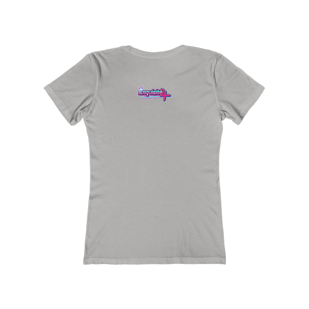 Retro Cassette Girlfriend Tee — 80s Vaporwave Graphic T-Shirt for Women