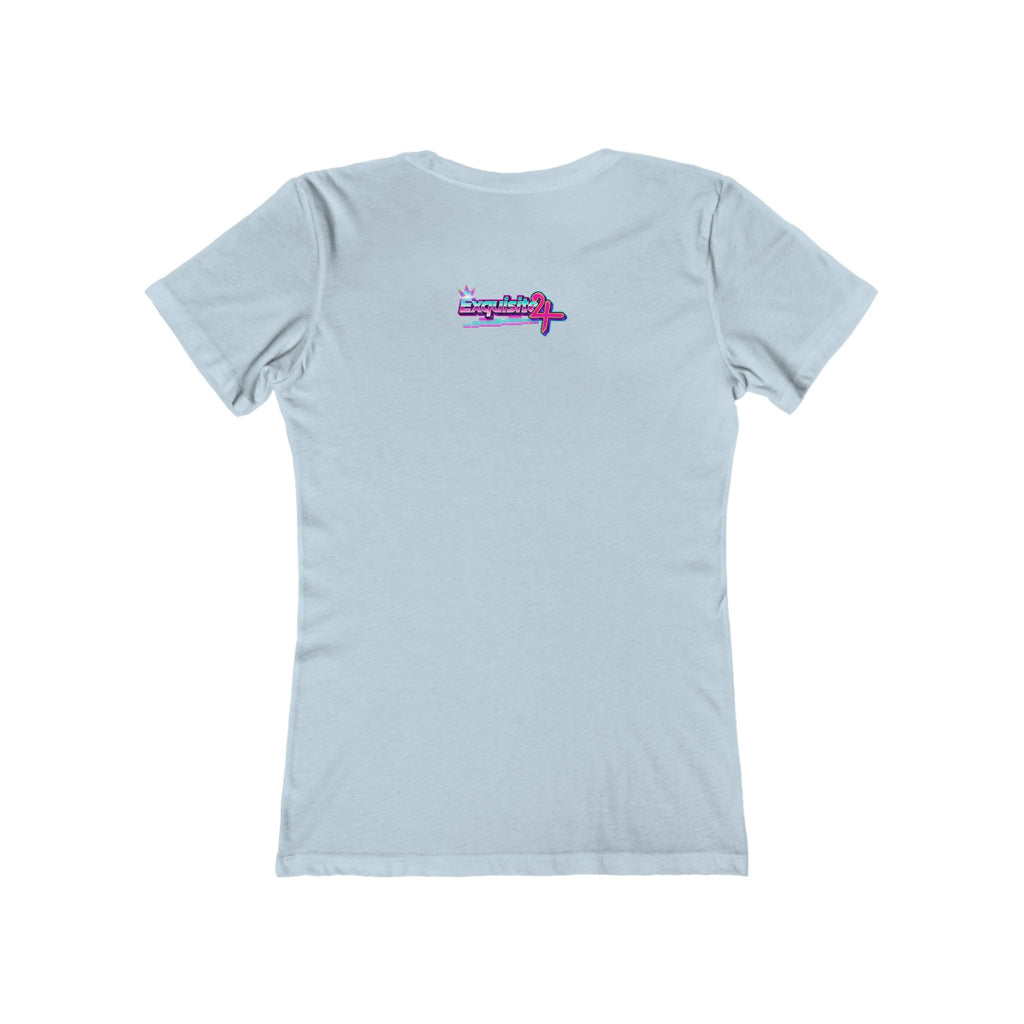Retro Cassette Girlfriend Tee — 80s Vaporwave Graphic T-Shirt for Women