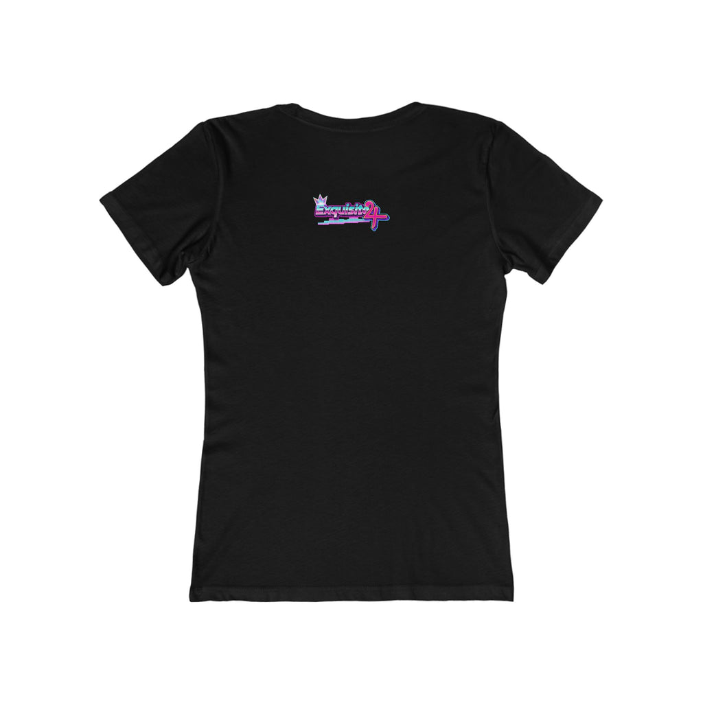 Retro Cassette Girlfriend Tee — 80s Vaporwave Graphic T-Shirt for Women