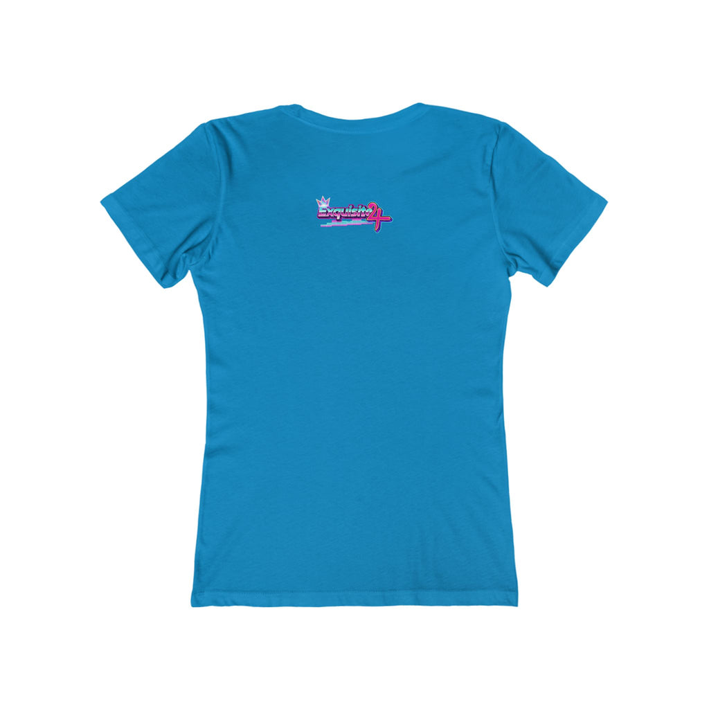 Retro Cassette Girlfriend Tee — 80s Vaporwave Graphic T-Shirt for Women
