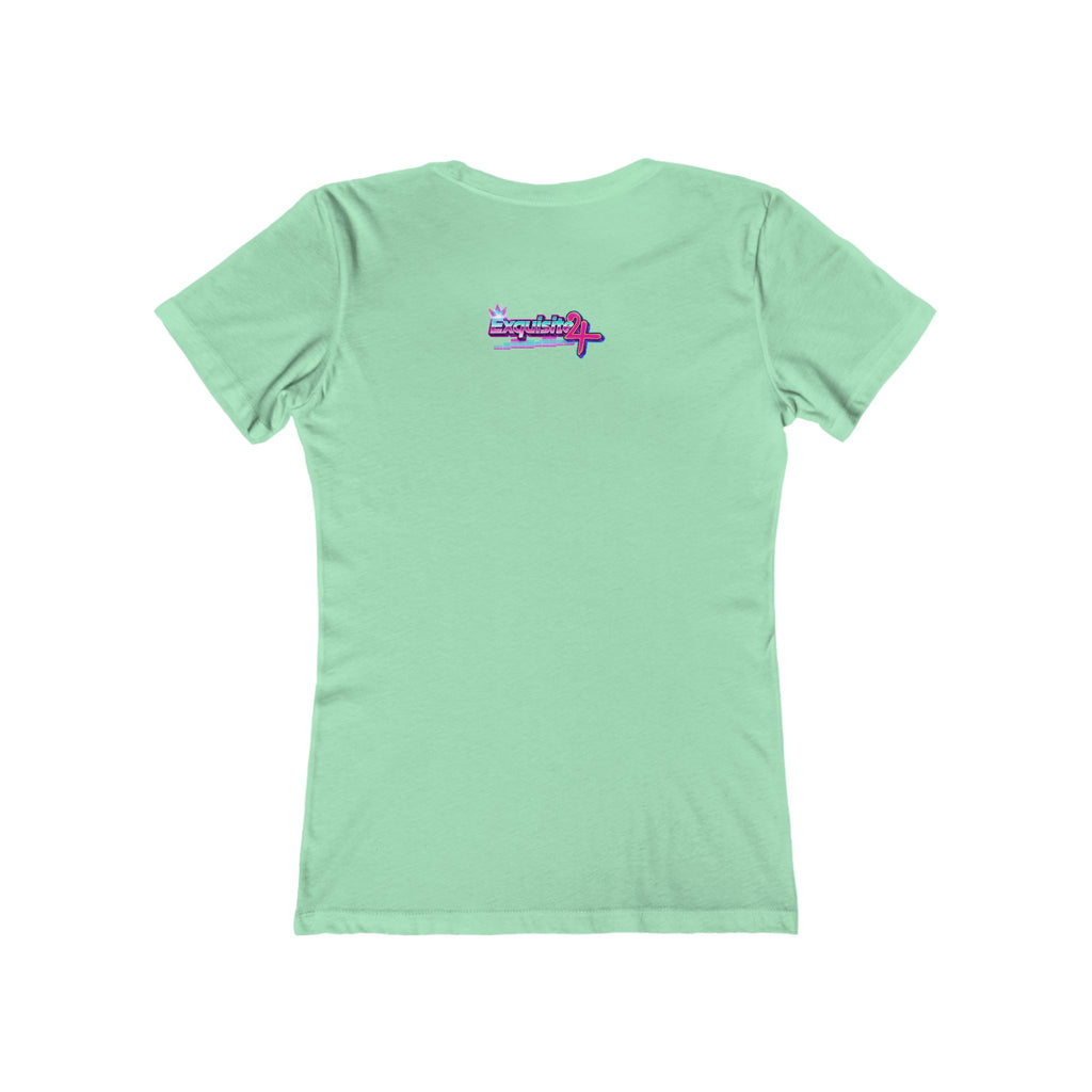 Retro Cassette Girlfriend Tee — 80s Vaporwave Graphic T-Shirt for Women