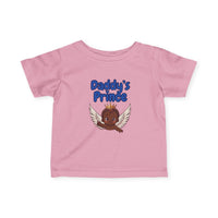 Infant Tee — "Daddy's Prince" Baby T‑Shirt with Crowned Angel Design