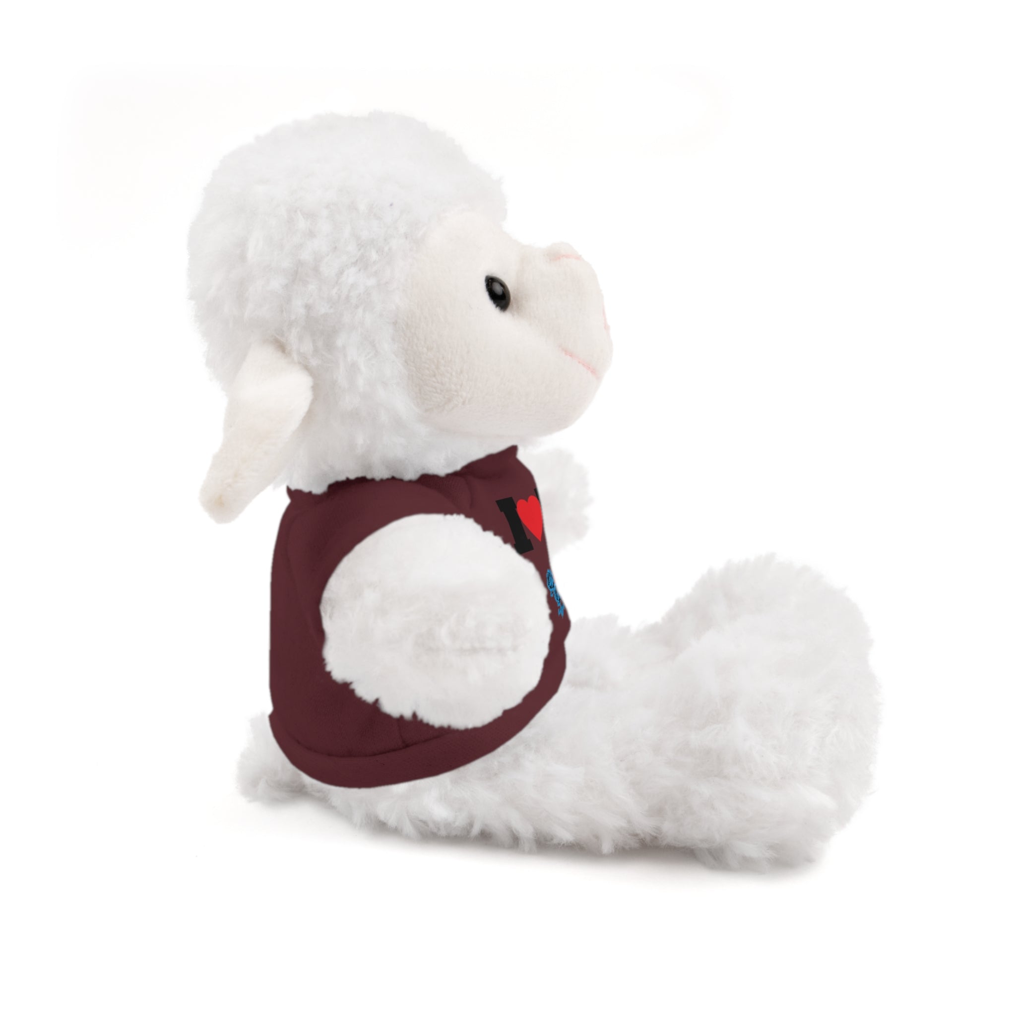 Plush Bear with Branded Tee – Red Diamond and Blue Roses Teddy