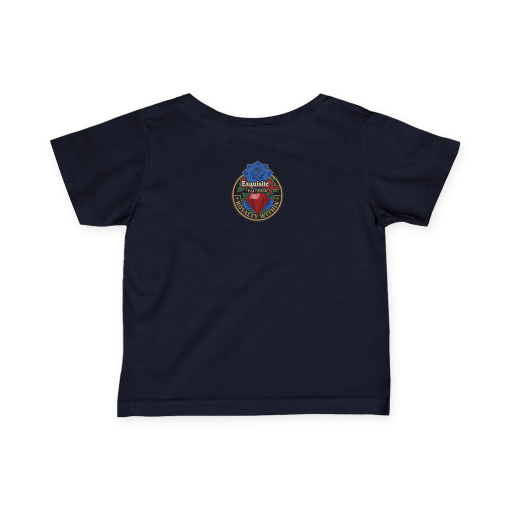 Infant Tee — "Daddy's Prince" Baby T‑Shirt with Crowned Angel Design