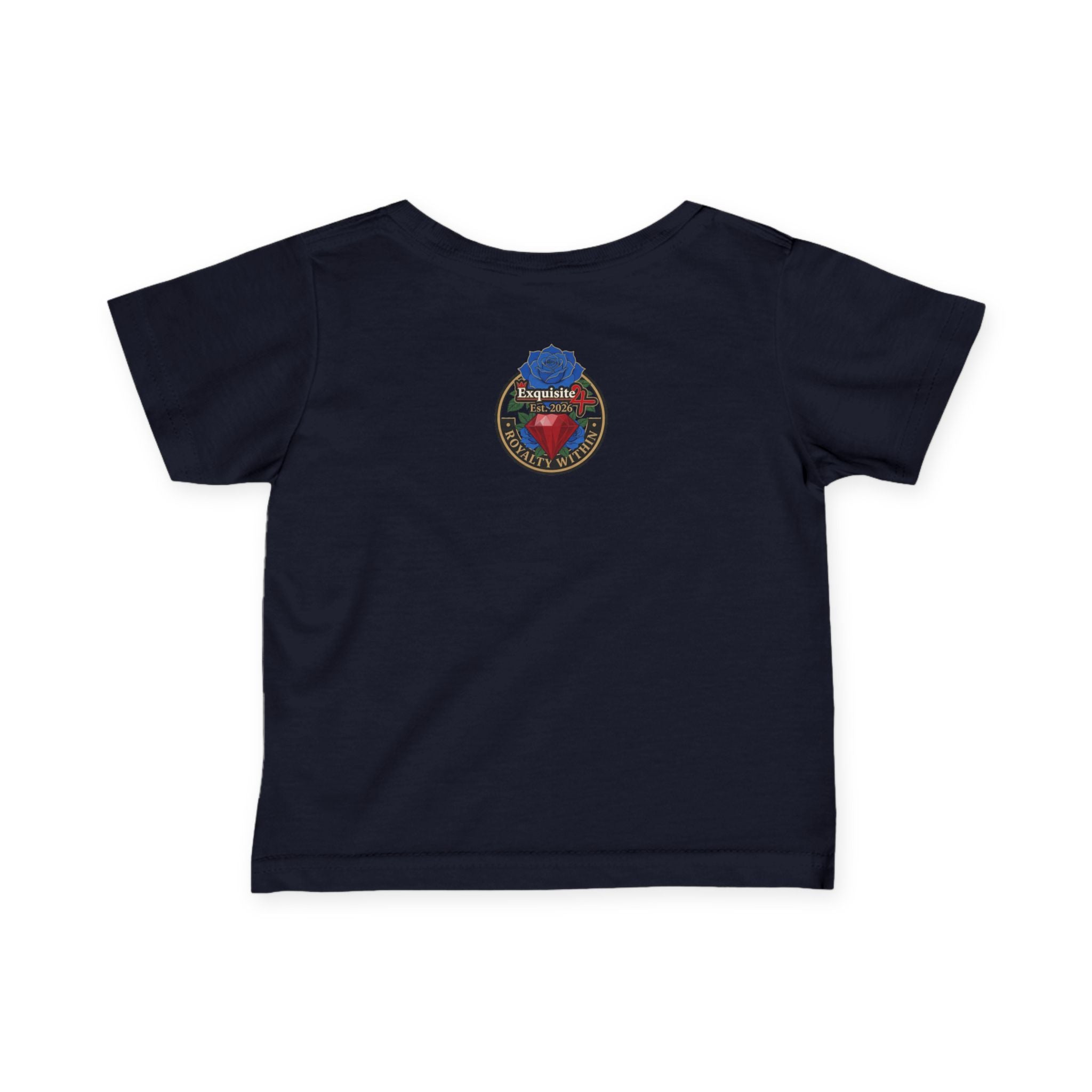 Infant Tee — "Daddy's Prince" Baby T‑Shirt with Crowned Angel Design