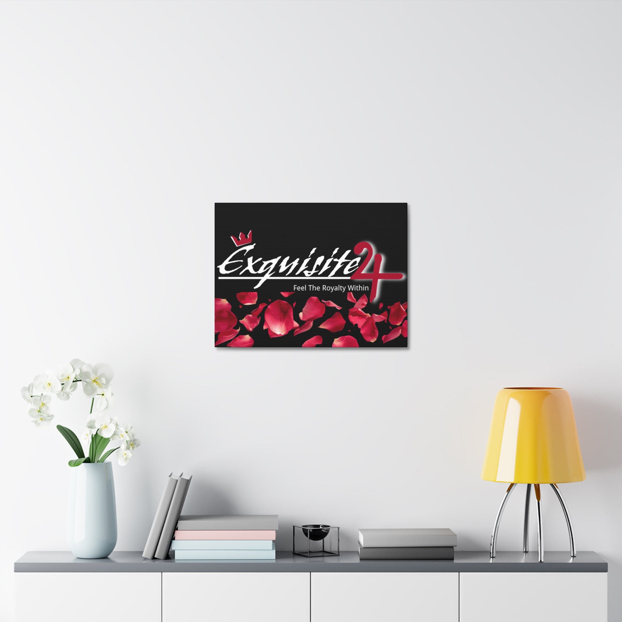 Exquisite 24 Rose Petals Stretched Canvas