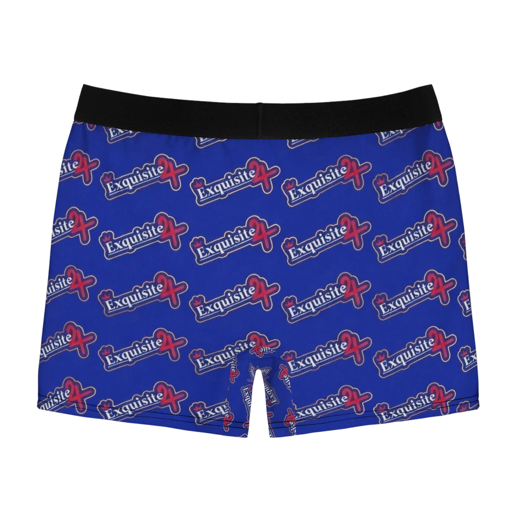 Exquisite 24 Logo Boxer Briefs — Blue Men's Underwear
