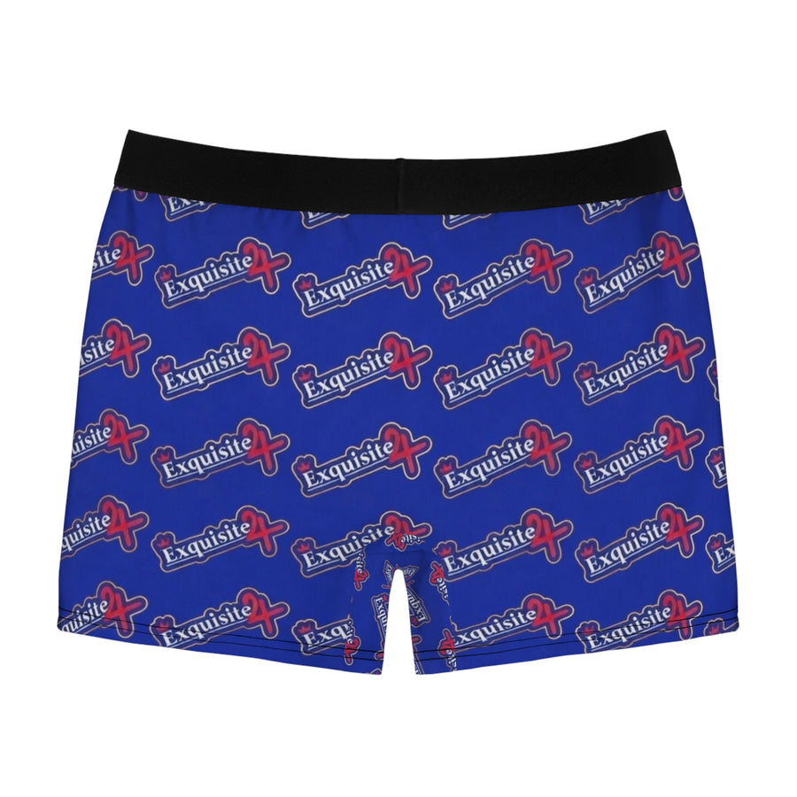 Exquisite 24 Logo Boxer Briefs — Blue Men's Underwear