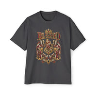 Paisley "BLESSED" Oversized Graphic Tee