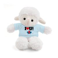 Red Diamond and Blue Roses Tee Plush