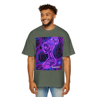 Cyberpunk Goddess Graphic Tee Oversized Men's T-Shirt