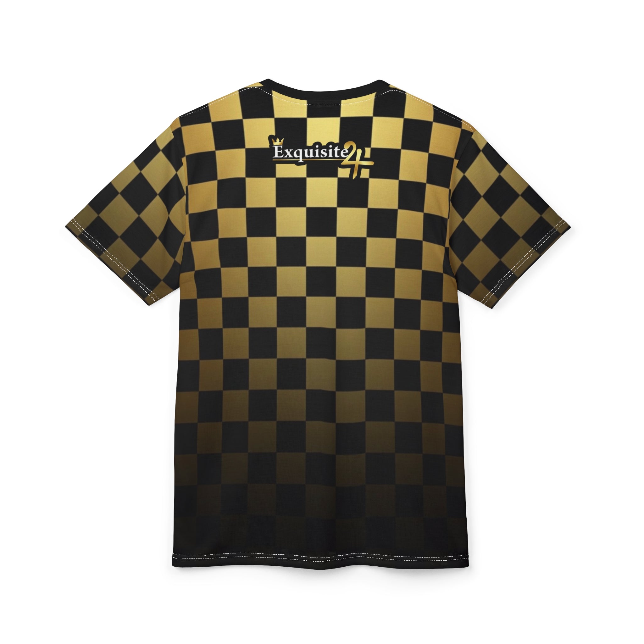 Exquisite 24 Gold Checkerboard Tee
