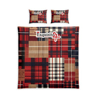 Plaid Patchwork Cotton Duvet Cover Set