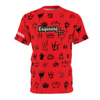 Exquisite 24 Red Crown All-Over Print Tee