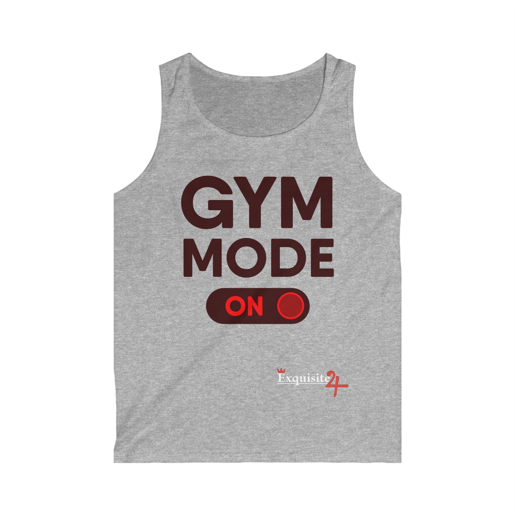 Exquisite 24 Gym Mode On Tank Top — Men's Workout Tank for Gym Enthusiasts