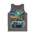 Classic Muscle Car Art Tank Top — Retro Muscle Car Sunset Print