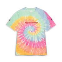 Tie-Dye Spiral 'Royal Within' Embroidered T-Shirt