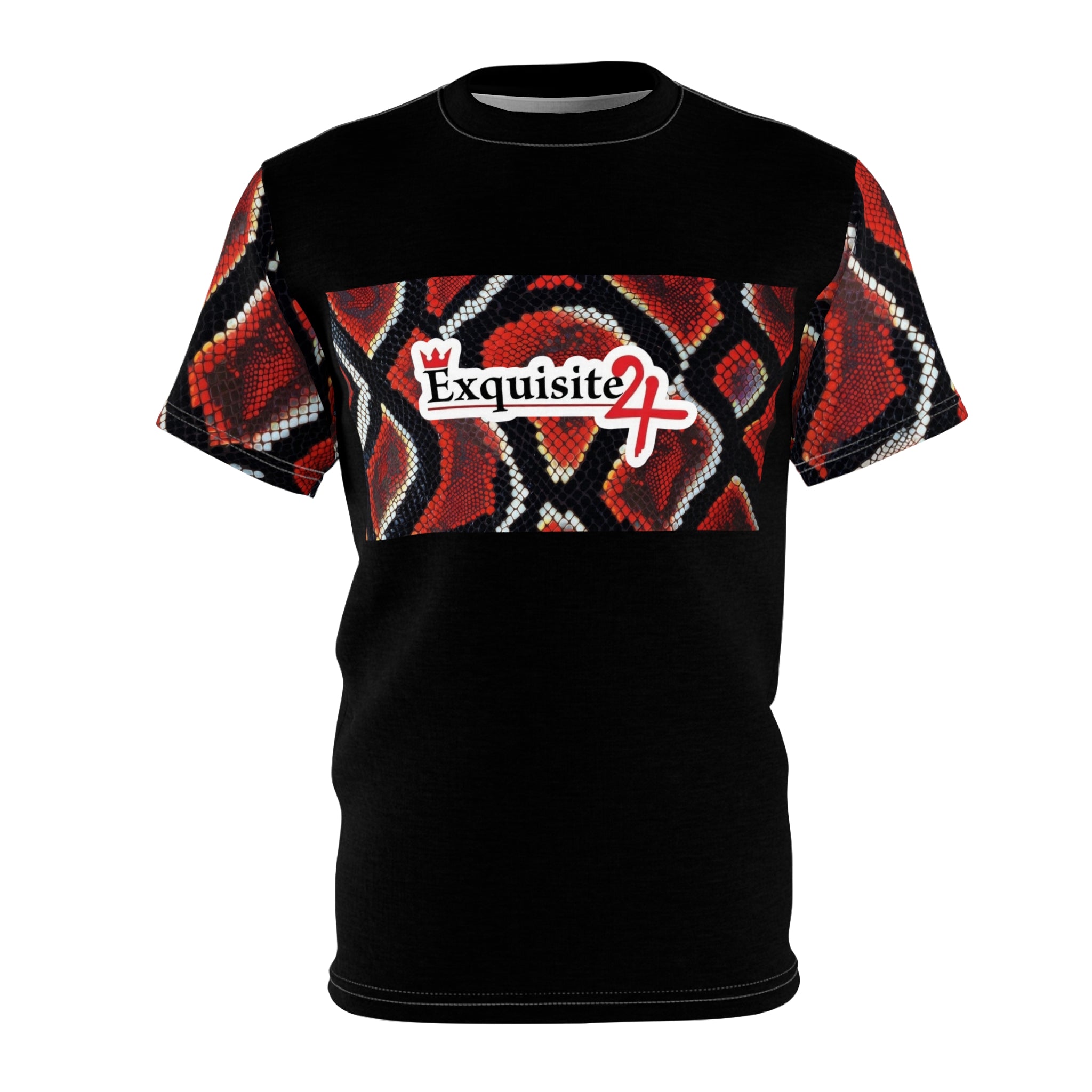 Exquisite 24 Red Snake Print Tee