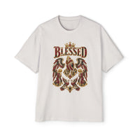 Paisley "BLESSED" Oversized Graphic Tee